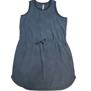 Kyodan Outdoor Sleeveless Dress Blue Drawstring Waist Athletic Casual G/L